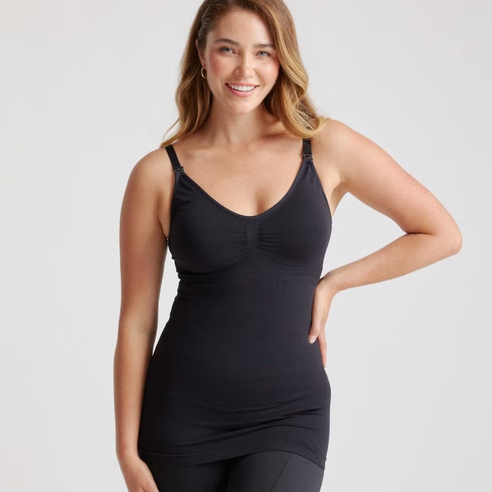 Black Women's Postpartum Nursing Compression Camisole